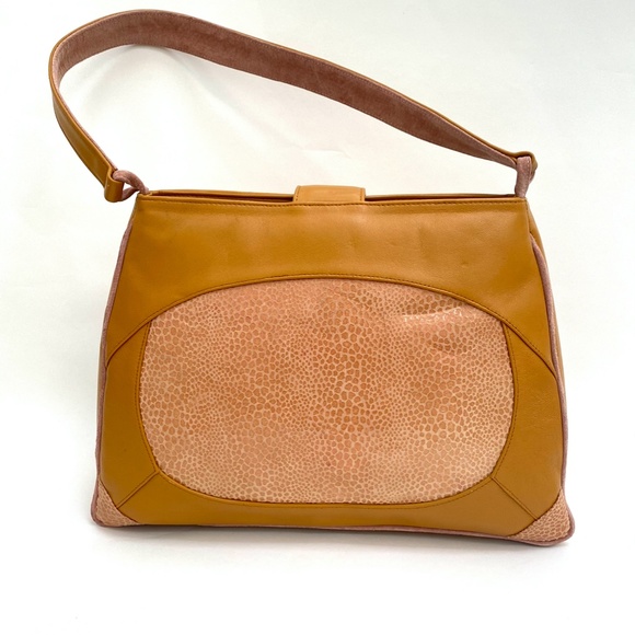 NWOT Leather & Snakeskin Shoulderbag perfect size - Picture 6 of 11